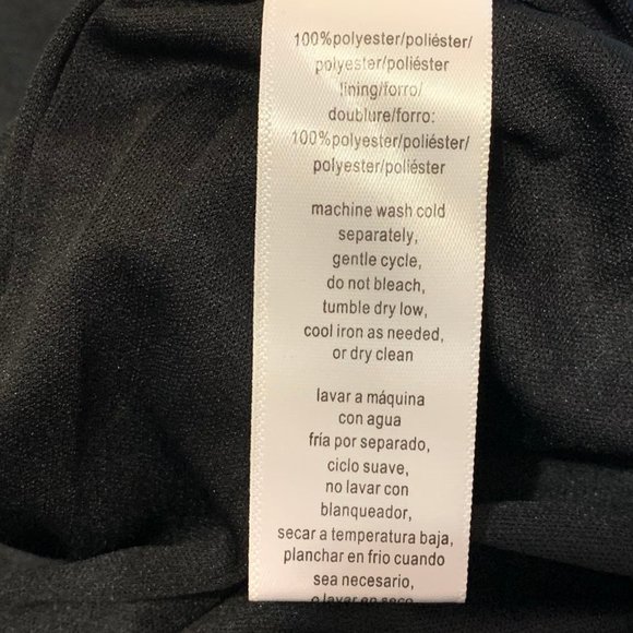 Alex Evenings Women's Wide Leg Chiffon Dress Pant Black L/ Regular - Picture 7 of 7